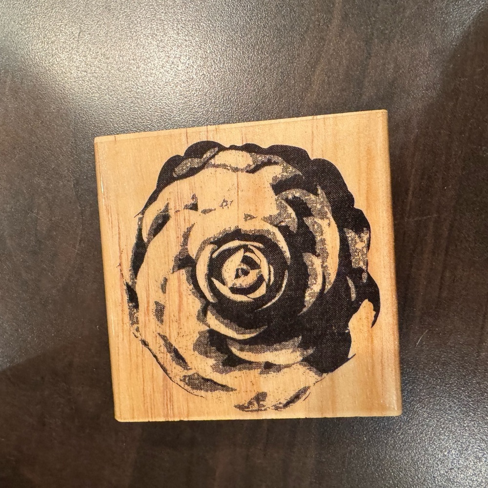 Rose wood stamp NEW